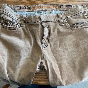 khaki Rock Revival Jeans 44 by 32